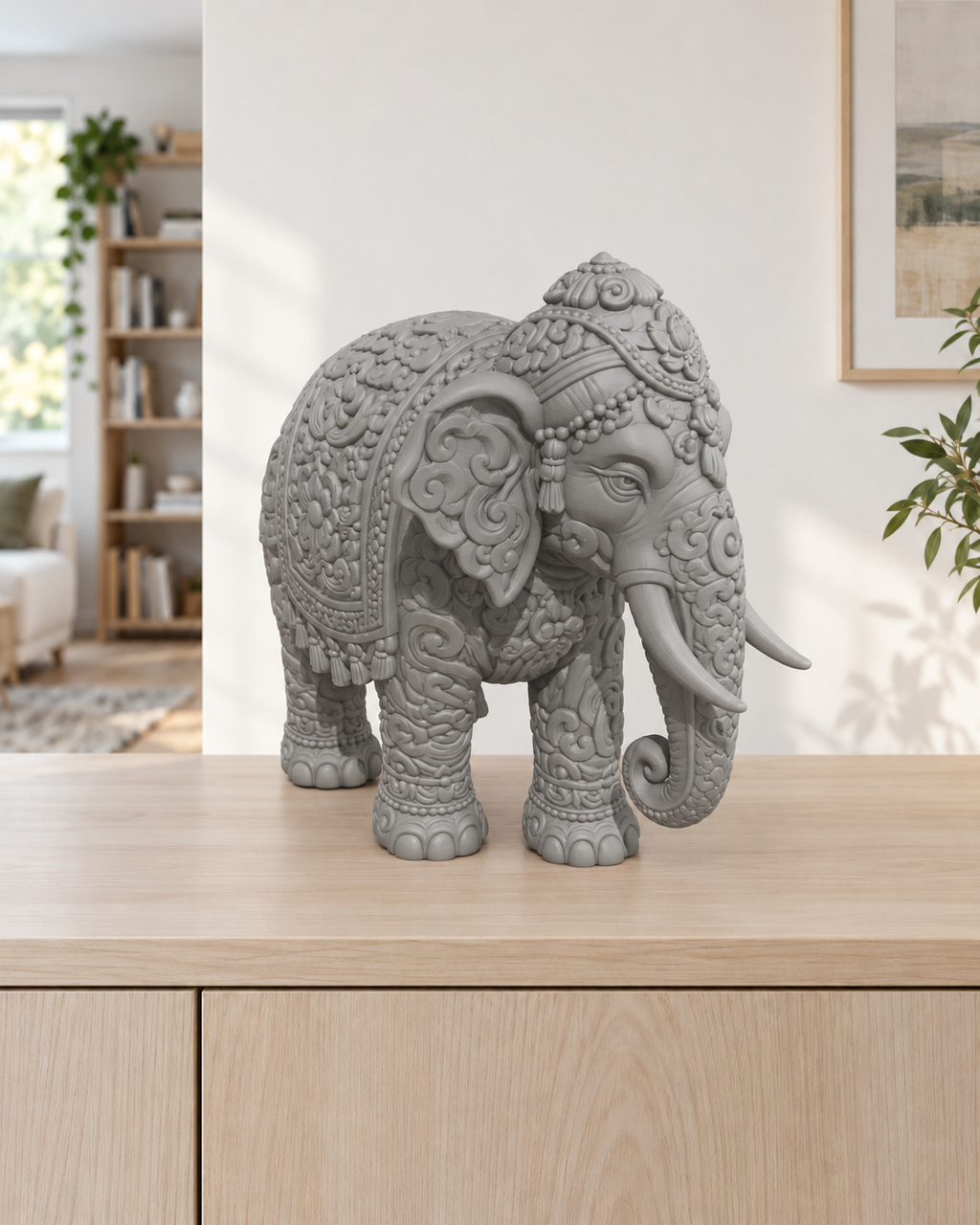 Thai-Elefant – 05 grau