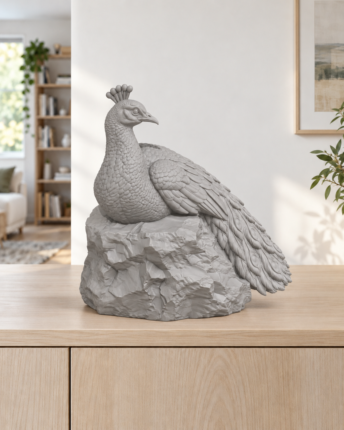 Pfau – 05 grau