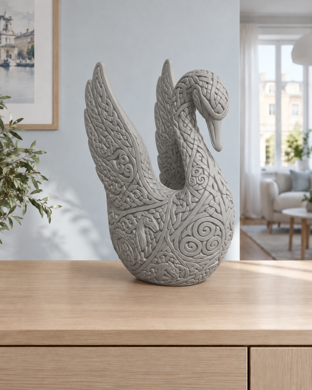 Keltischer Schwan – 05 grau