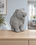 Grizzly brüllend – 05 grau