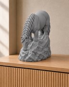 Pferd grasend – Pferdefigur – 05 grau