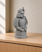 Samurai-Büste - 05-grau