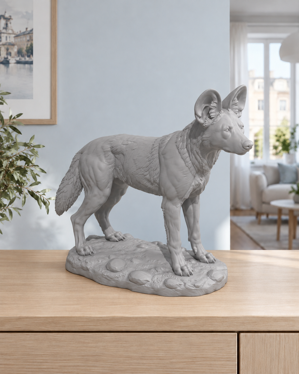Afrikanischer Wildhund – 05 grau