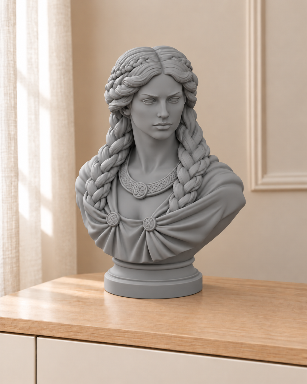 Freya – nordische Büste – 05 grau