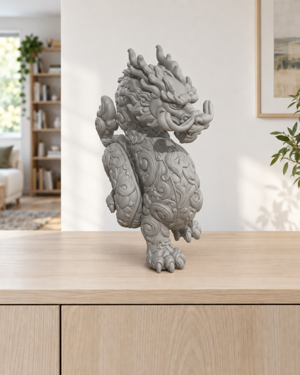 Chinesischer Drache – 05 grau