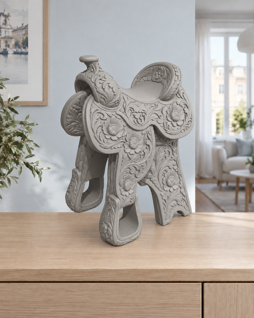 Western-Sattel – 05 grau
