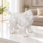 Boerboel Ornament - Weiss gedruckt Wohnzimmer