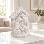 Krippe Ornament - Weiss gedruckt Wohnzimmer