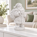 Weihnachtsmann mit Sack Ornament - Weiss gedruckt Wohnzimmer