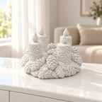 Adventskranz Ornament - Weiss gedruckt Wohnzimmer