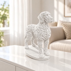 Deutsche Dogge Ornament - Weiss gedruckt Wohnzimmer
