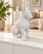 Bullterrier Ornament - Weiss gedruckt Wohnzimmer