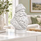 Weihnachtsmann-Büste Ornament - Weiss gedruckt Wohnzimmer
