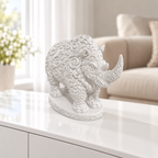 Wollnashorn Ornament - Weiss gedruckt Wohnzimmer