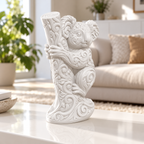 Koala am Baumstamm Ornament - Weiss gedruckt Wohnzimmer