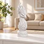 Phönixbüste Ornament - Weiss gedruckt Wohnzimmer