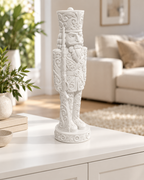 Nussknacker Soldat Ornament - Weiss gedruckt Wohnzimmer