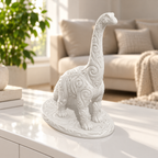 Brachiosaurus Ornament - Weiss gedruckt Wohnzimmer