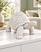 Schildkröte Ornament - Weiss gedruckt Wohnzimmer