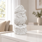 Eule mit Mütze Ornament - Weiss gedruckt Wohnzimmer
