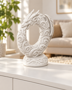 Ouroboros-Drache Ornament - Weiss gedruckt Wohnzimmer