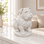 Bulldoggen-Welpe Ornament - Weiss gedruckt Wohnzimmer