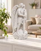 Erzengel Ornament - Weiss gedruckt Wohnzimmer