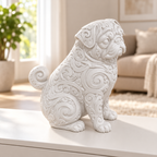 Mops Ornament - Weiss gedruckt Wohnzimmer