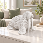 Walross Ornament - Weiss gedruckt Wohnzimmer