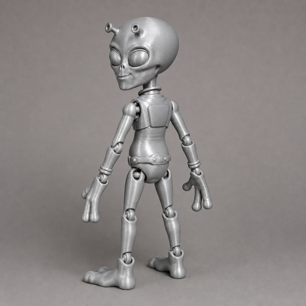 Flexi Alien – bewegliche Sci-Fi Figur mit Brustkern, 23,9 cm FehnFactory