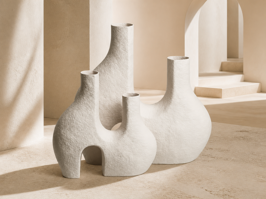 Dual Vase – Skulpturale Trockenblumenvase FehnFactory