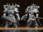 6 gepanzerte Krieger – Fantasy & Sci-Fi Figuren-Set FehnFactory