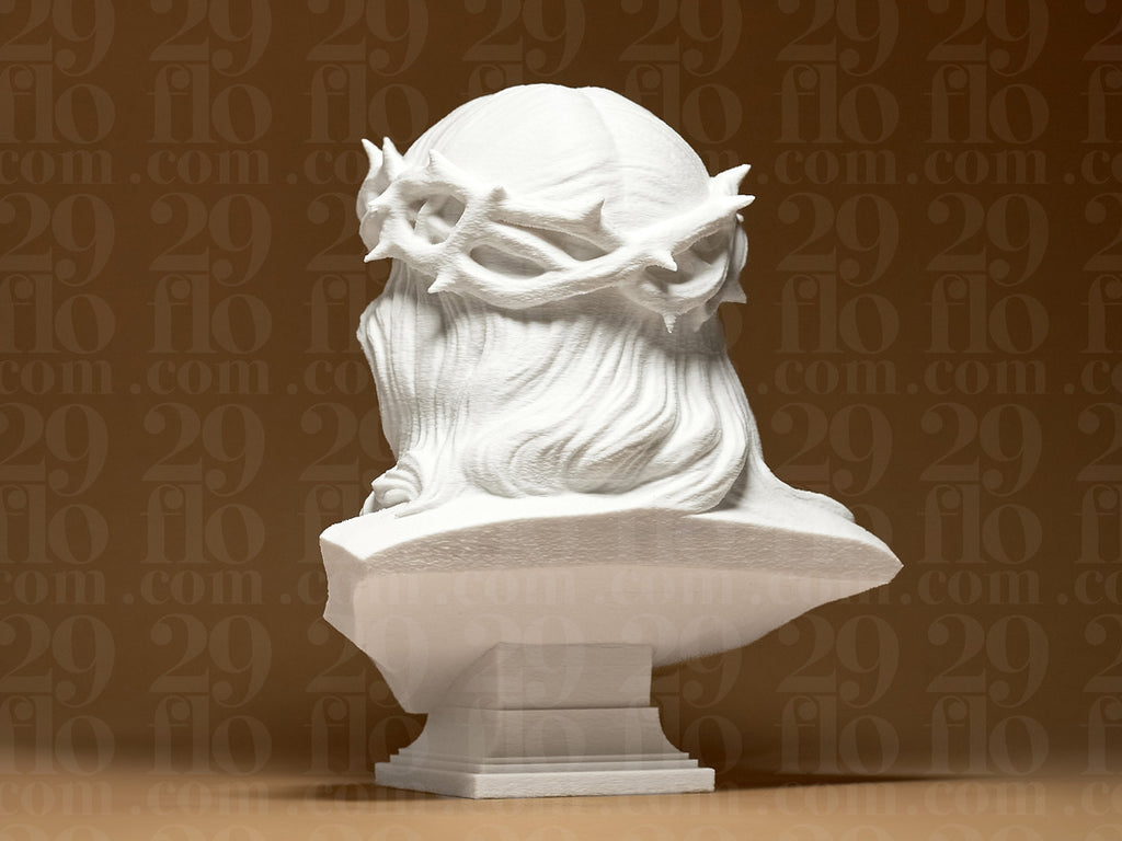 Jesus-Christus-Büste mit Dornenkrone – Christliche Skulptur FehnFactory