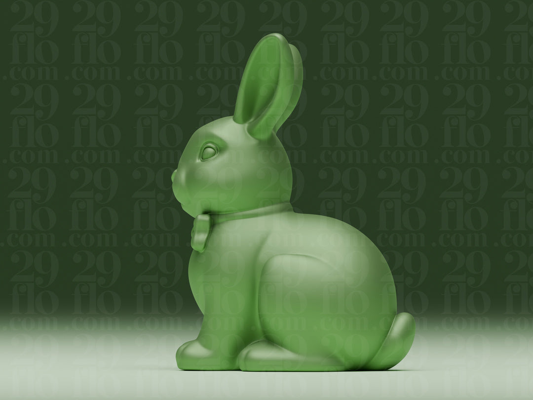 Hase mit Schleife – Sitzende Hasenfigur FehnFactory