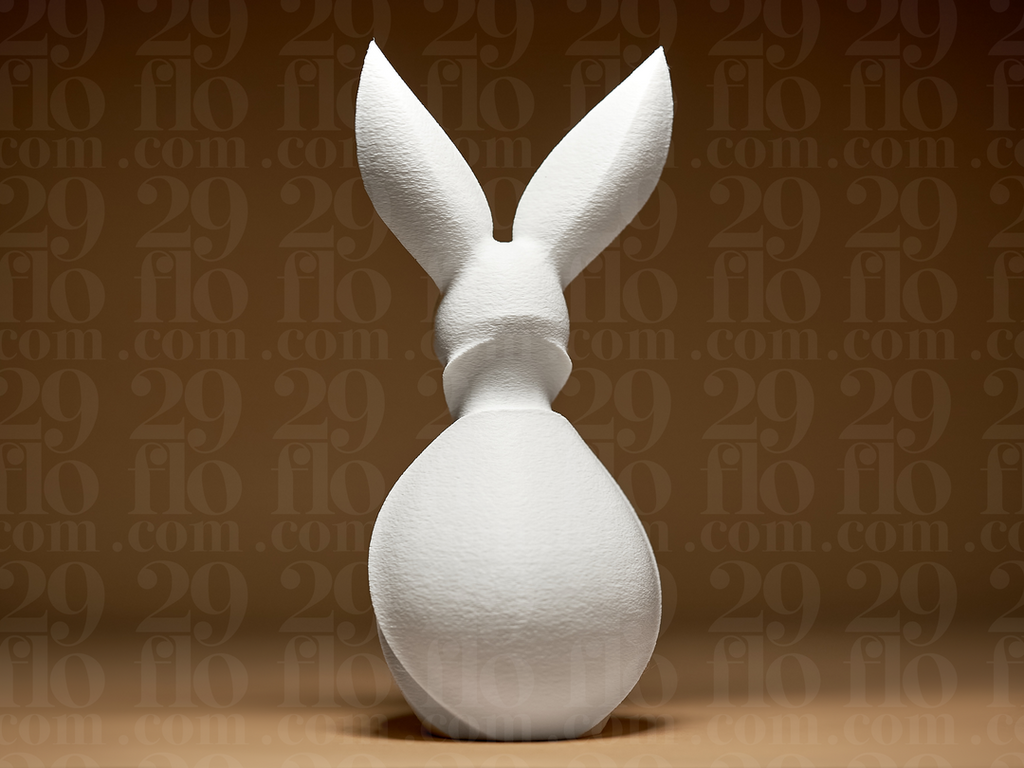 Moderne Hasenfigur – Minimalistische Skulptur FehnFactory