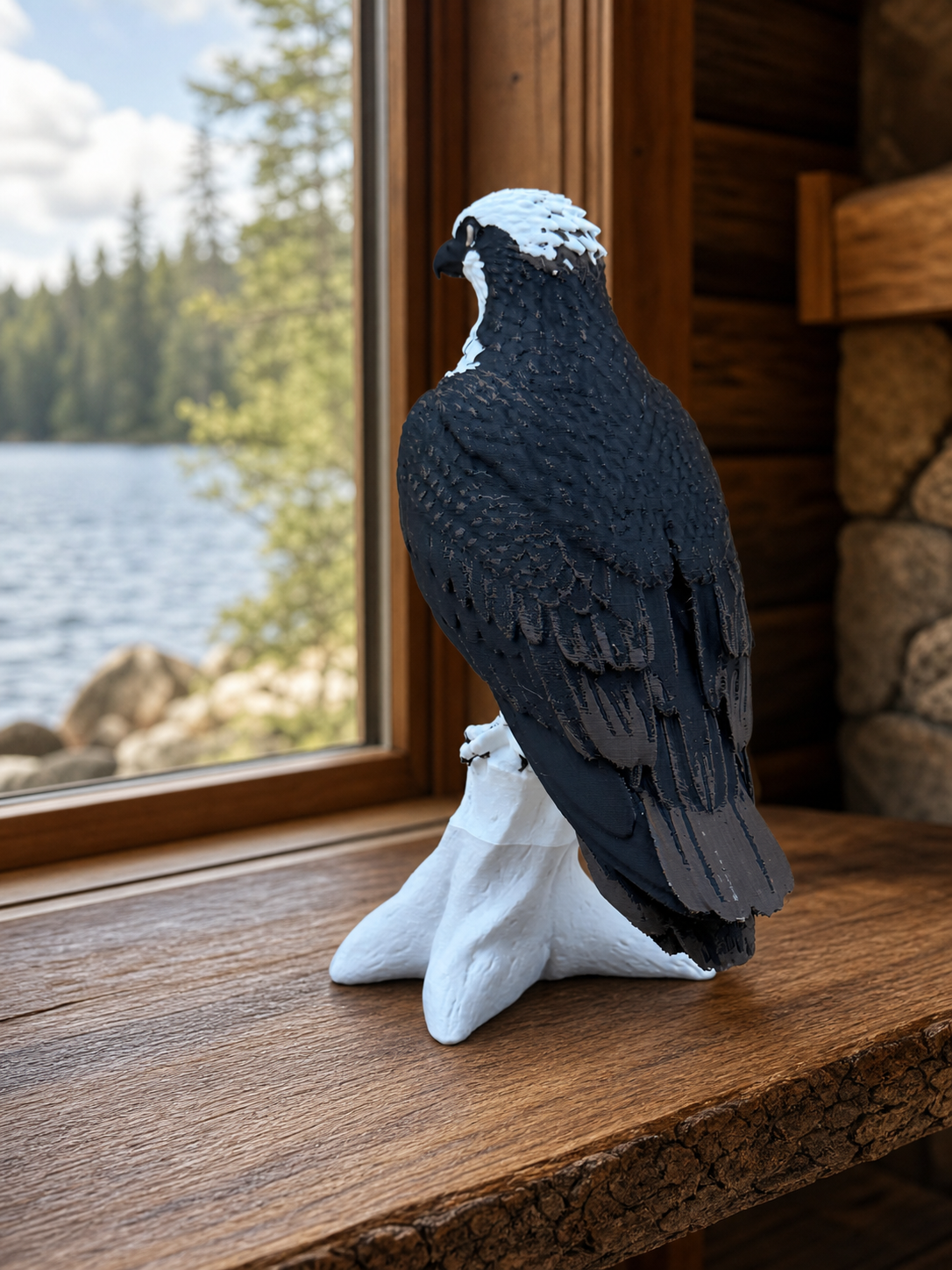 High Perch Osprey – Freistehende Fischadler-Skulptur FehnFactory
