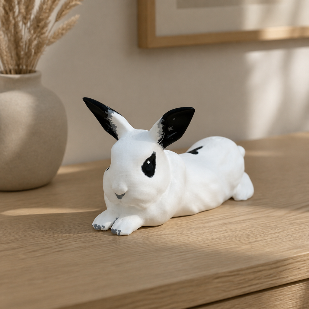 Theo the Bunny – Kaninchen-Skulptur in Ruhepose FehnFactory