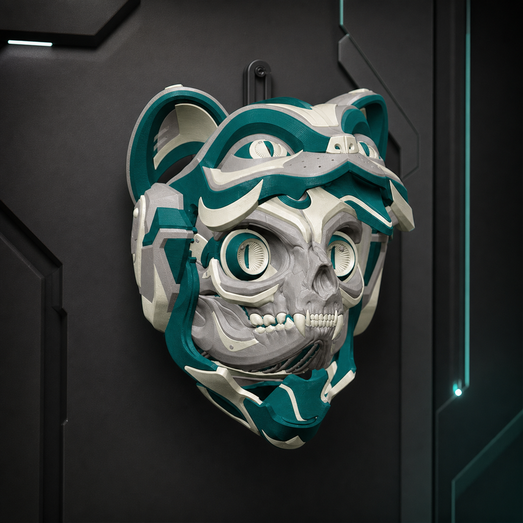 CATBOT – Cyberkatzen-Schädel-Anhänger FehnFactory