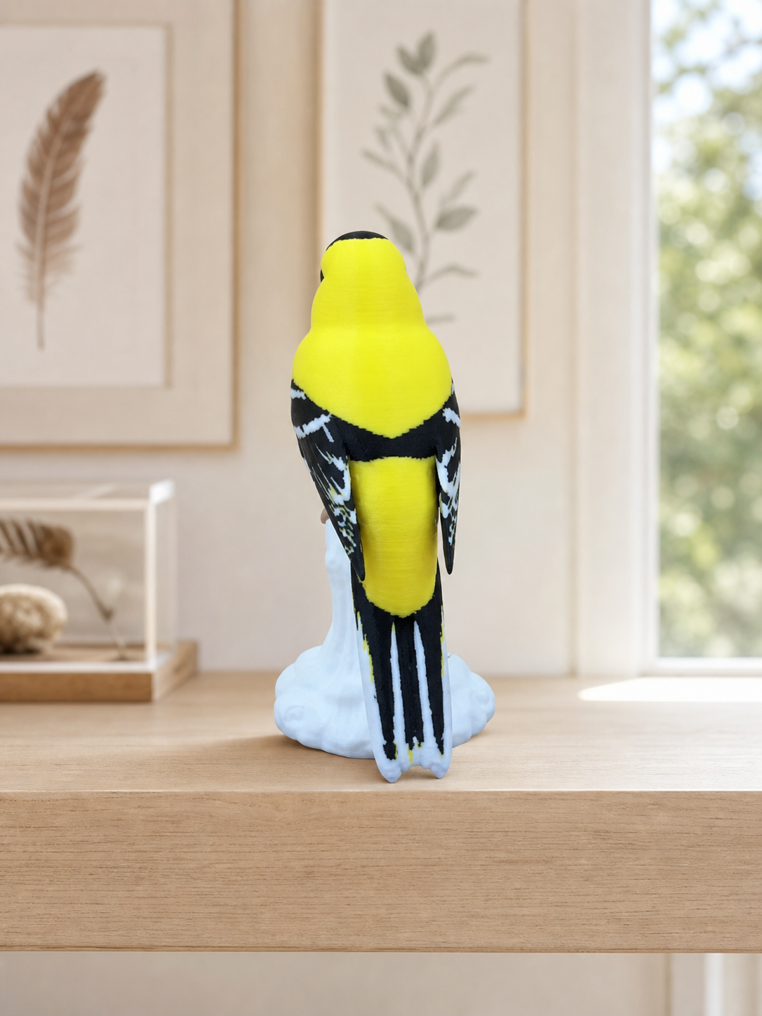 Sunshine Goldfinch – freistehende Goldzeisig-Skulptur FehnFactory