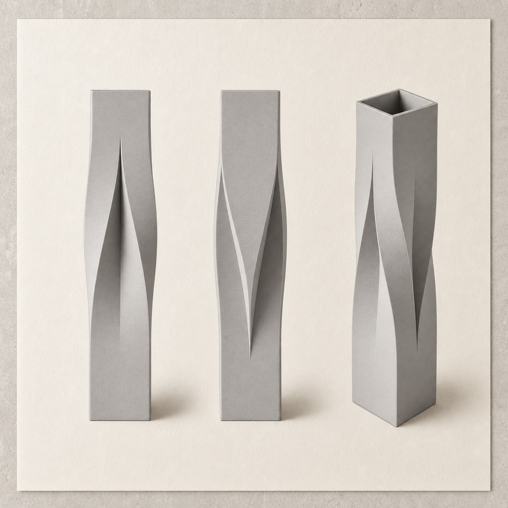 Twist Vase – Skulpturale Trockenblumenvase FehnFactory