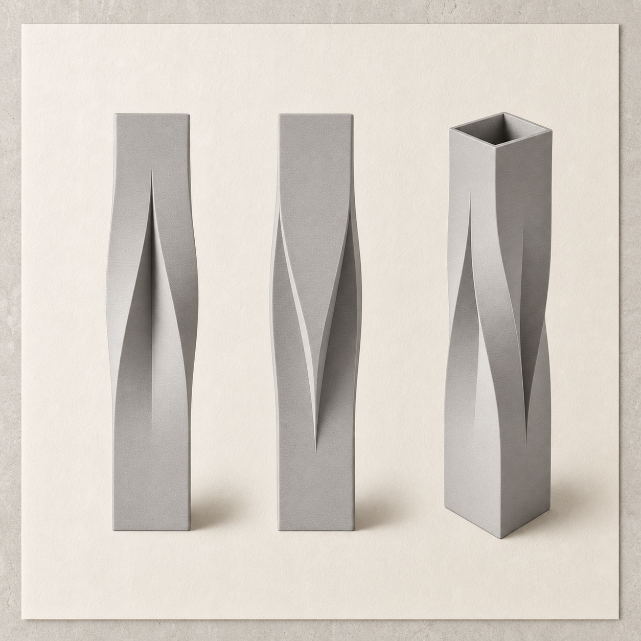 Twist Vase – Skulpturale Trockenblumenvase FehnFactory