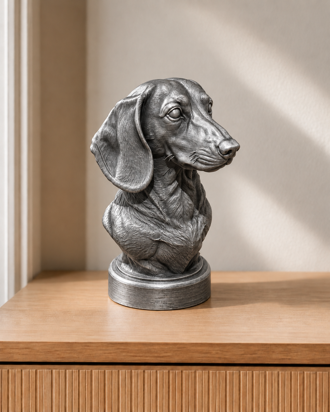 Dackel – Silber – handbemalt | FehnFactory