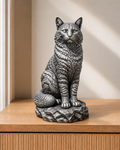 Wildkatze – 06 handbemalt silber