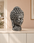 Buddha-Kopf – 06 handbemalt silber