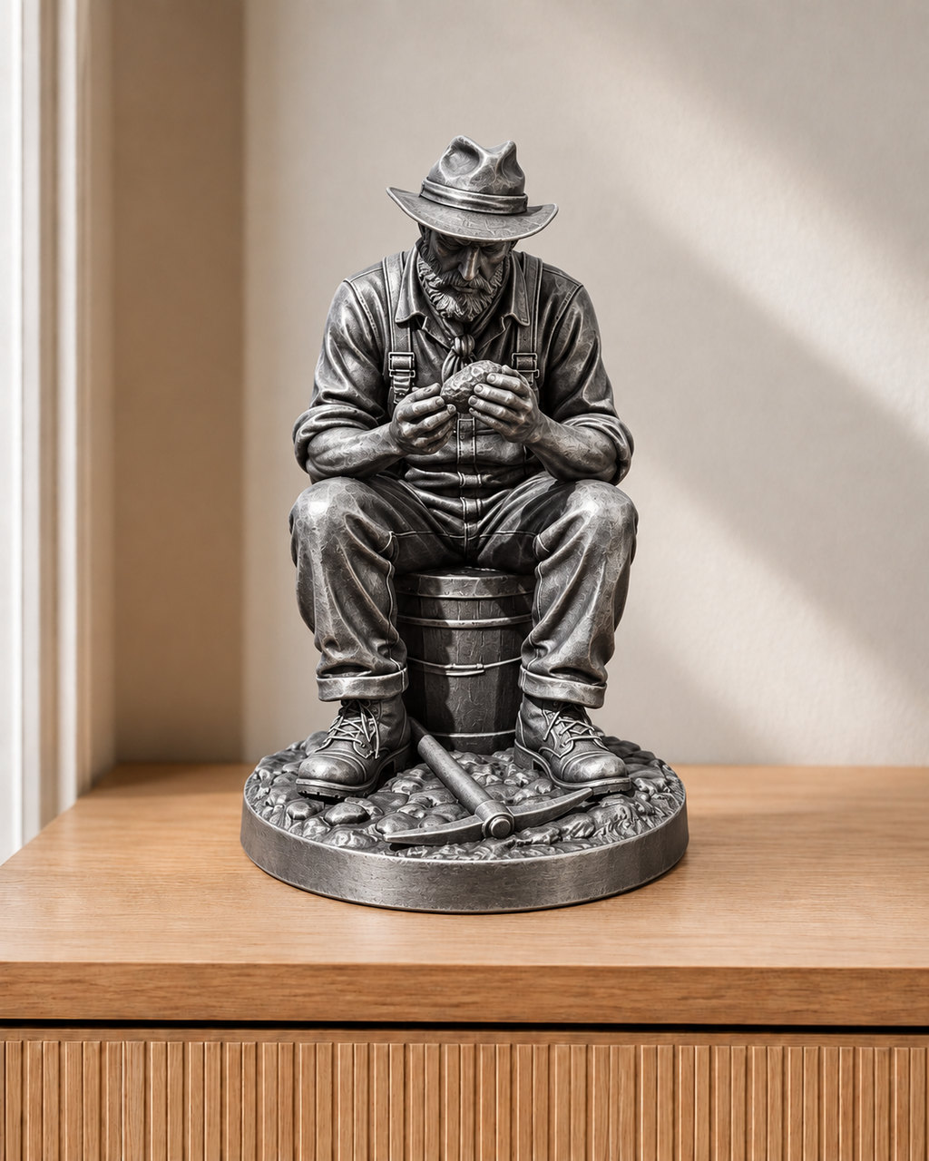 Opalsucher – 06 handbemalt silber