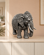Thai-Elefant – 06 handbemalt silber