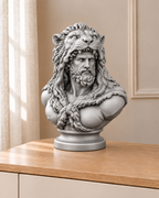 Herakles – antike Büste – 06 handbemalt silber