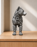 Beutelwolf – 06 handbemalt silber