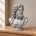 Zeus – antike Büste – 06 handbemalt silber