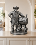 BBQ-Grillmeister Texas – 06 handbemalt silber